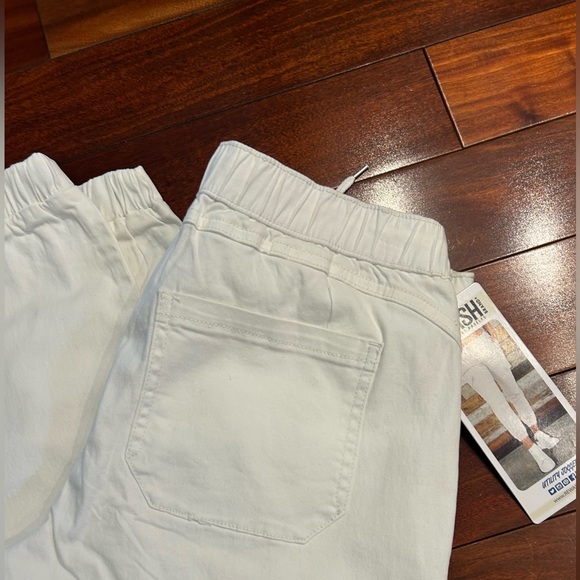NWT-Rewash White Utility Cargo Jogger Pants-Comfort Stretch Athleisure - Picture 10 of 10